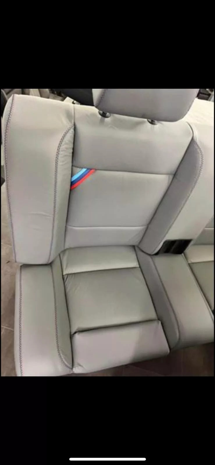 BMW E30 Coupe E30 M3 Grey leather front sports seats. Left + right.