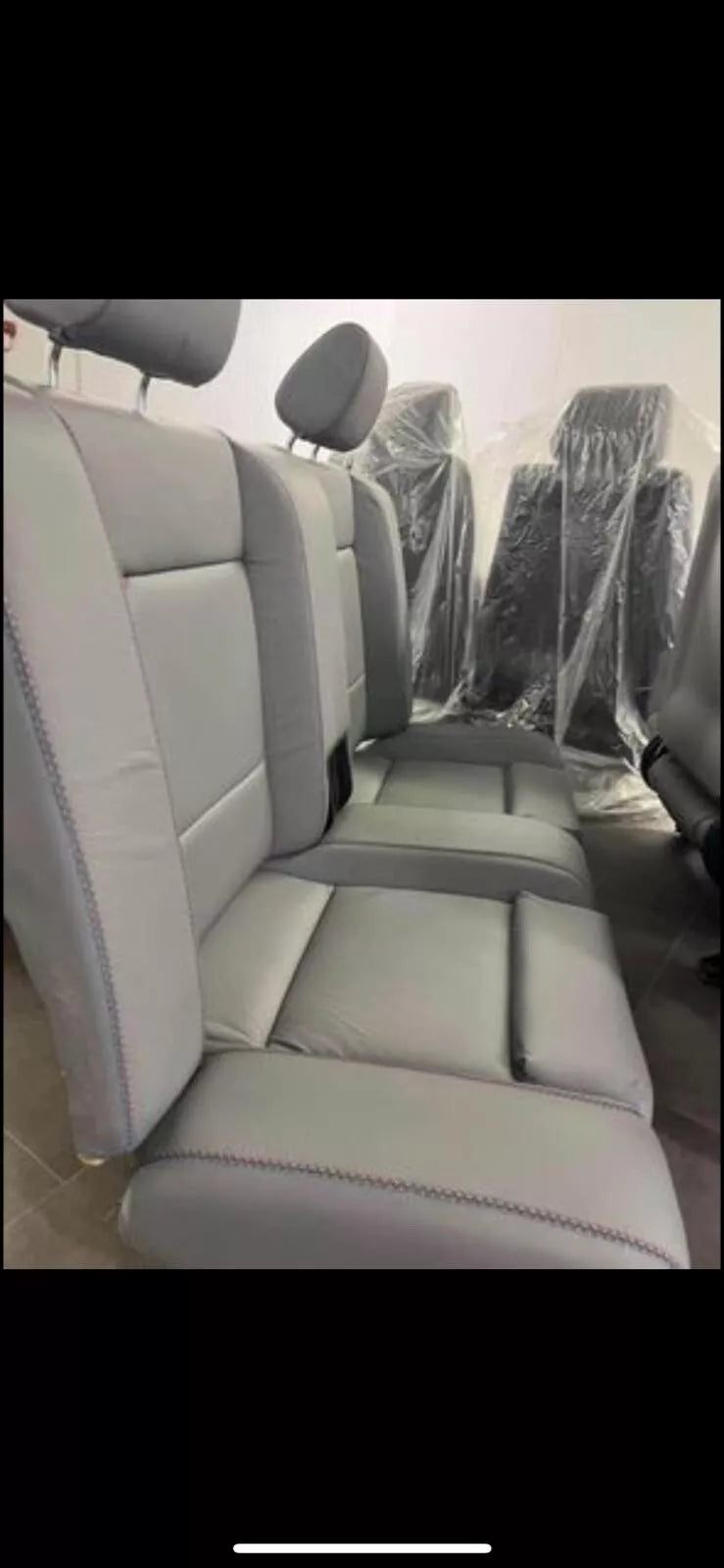 BMW E30 Coupe E30 M3 Grey leather front sports seats. Left + right.